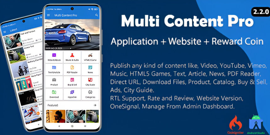 Multi Content Pro (Application and Website)